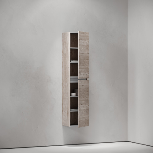 Шкаф-пенал Sancos Urban PUR35EG 35х30х160 подвесной цвет дуб галифакс натуральный - фото 3